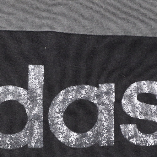 adidas Men's Grey XS Short Sleeve Sports Logo T-Shirt