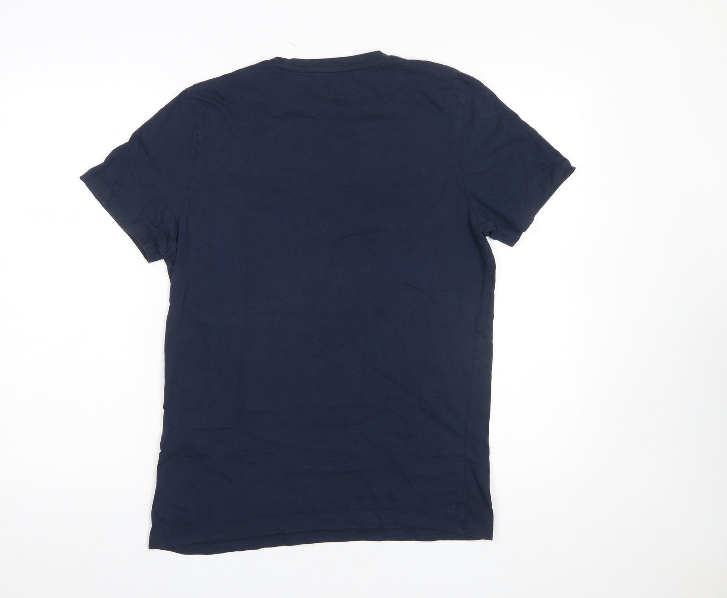 Jack & Jones Men's Blue Butterfly Logo Crew Neck T-Shirt Size S