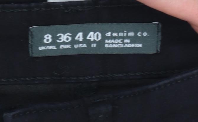 Denim Co. Women's Black Skinny Stretch Jeans Size 8 30in Leg