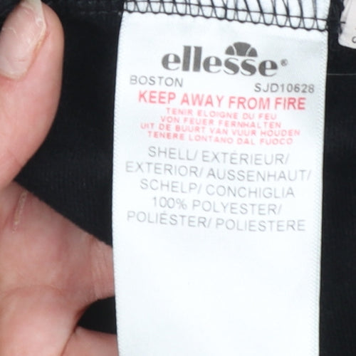 Ellesse Womens Black UK 8 Athletic Activewear Shorts Polyester Gym