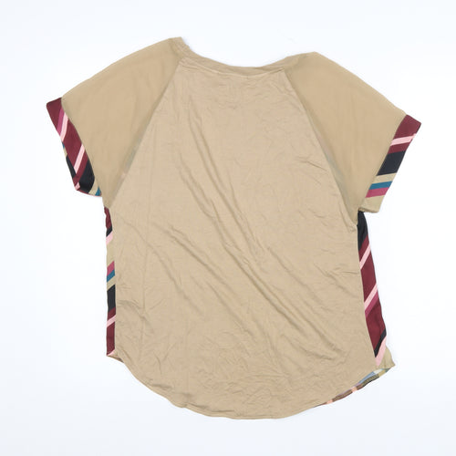 Next Women’s Multicoloured Striped Jersey T-Shirt UK 12
