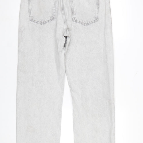 River Island Men's Grey Straight Leg Denim Jeans 32S