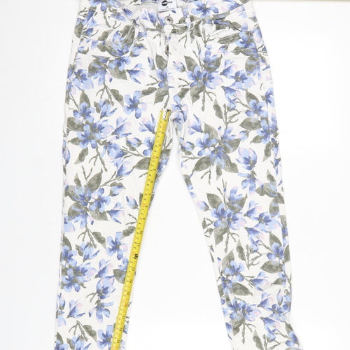 Ever.me Women's Multicoloured Floral Slim Trousers UK 12