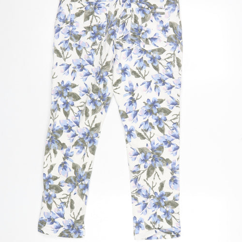 Ever.me Women's Multicoloured Floral Slim Trousers UK 12