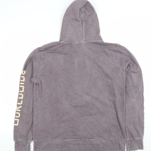 PrettyLittleThing Men's Grey Graphic Hoodie M Pullover World Tour