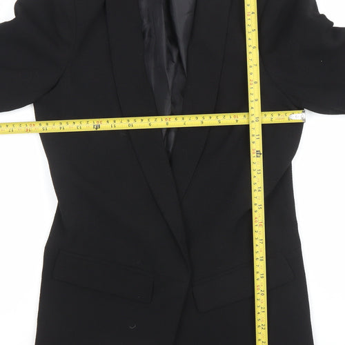 Atmosphere Women Black Size 6 Shawl Lapel Blazer Jacket