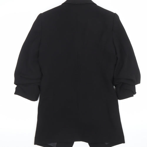 Atmosphere Women Black Size 6 Shawl Lapel Blazer Jacket