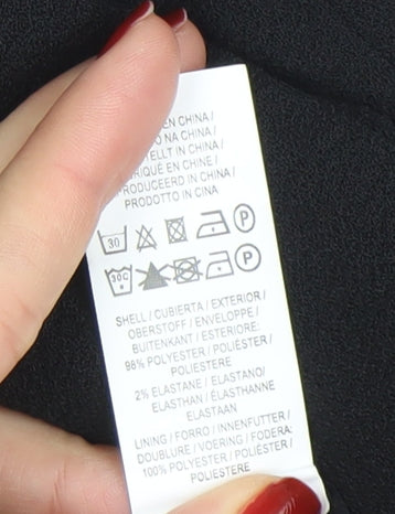 Atmosphere Women Black Size 6 Shawl Lapel Blazer Jacket