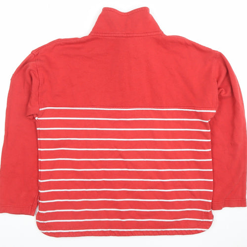 Regatta Great Outdoors Women Red Striped 1/2 Zip Pullover Sweatshirt Size 12