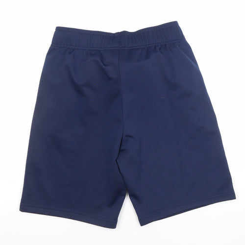 Adidas Boys Blue Athletic Shorts 13-14 Years Recycled Polyester Activewear