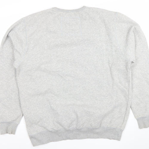 Cotton Ridge Men's Grey XL Crew Neck University Graphic Sweatshirt