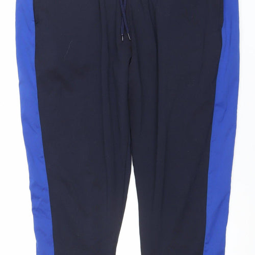 ASOS Men Black & Blue Jogger Trousers L Elastic Waist Lightweight