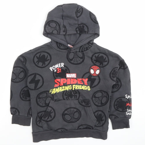 Marvel Spidey and His Amazing Friends Boys Grey Pullover Hoodie 5 Years