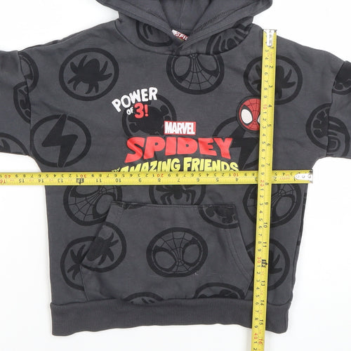 Marvel Spidey and His Amazing Friends Boys Grey Pullover Hoodie 5 Years