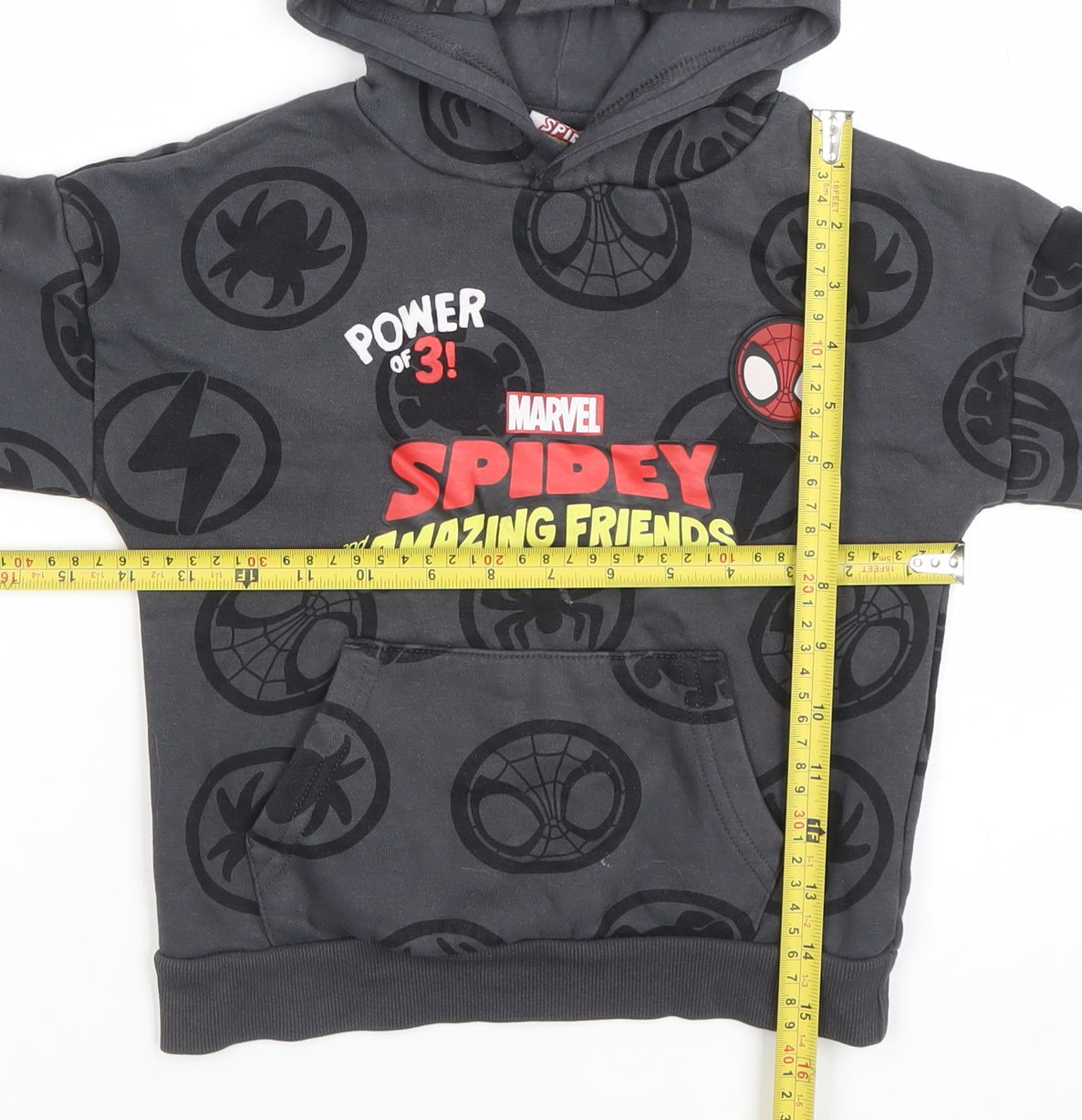 Marvel Spidey and His Amazing Friends Boys Grey Pullover Hoodie 5 Years