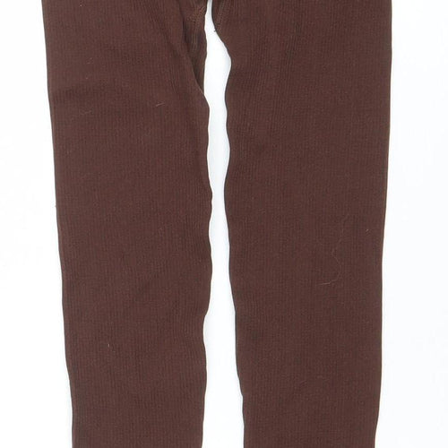 Dunnes Women Brown XS-S Ribbed Seamless Leggings