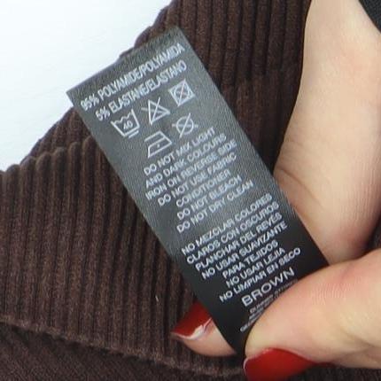 Dunnes Women Brown XS-S Ribbed Seamless Leggings