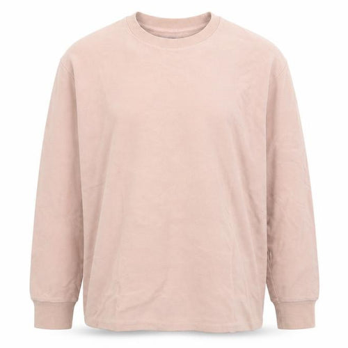 Topman Men's Beige Cotton Long Sleeve Pullover Sweatshirt M