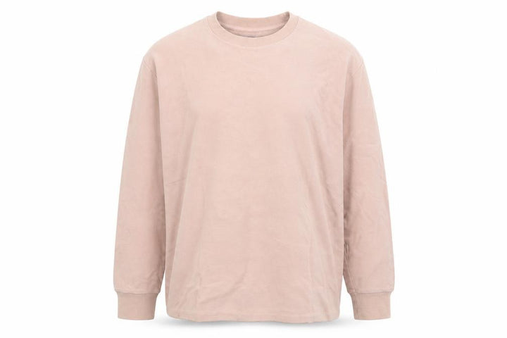 Topman Men's Beige Cotton Long Sleeve Pullover Sweatshirt M