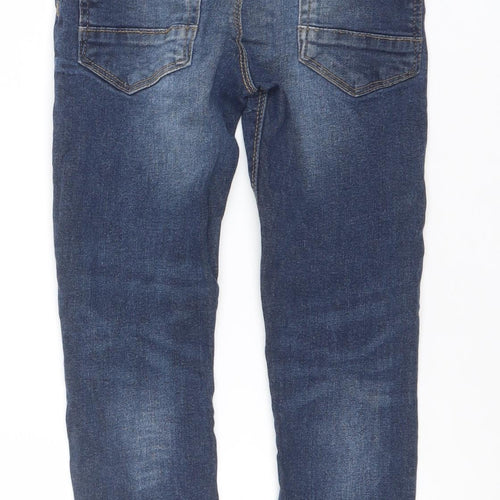 River Island Girls Blue Skinny Jeans Age 7Y Stretch Denim