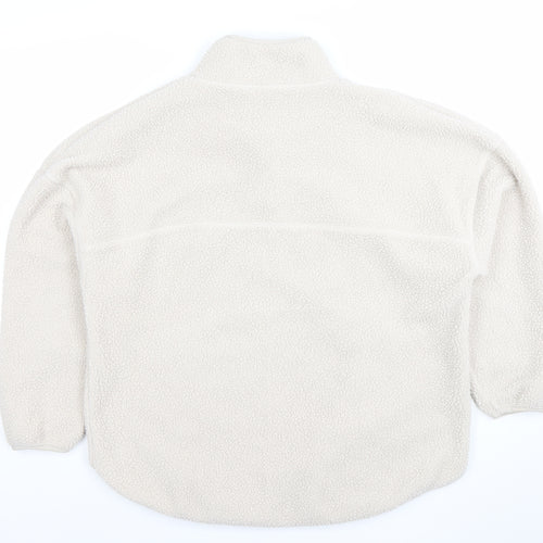 Dunnes Stores Women Beige 1/2 Zip Fleece Sweatshirt Medium