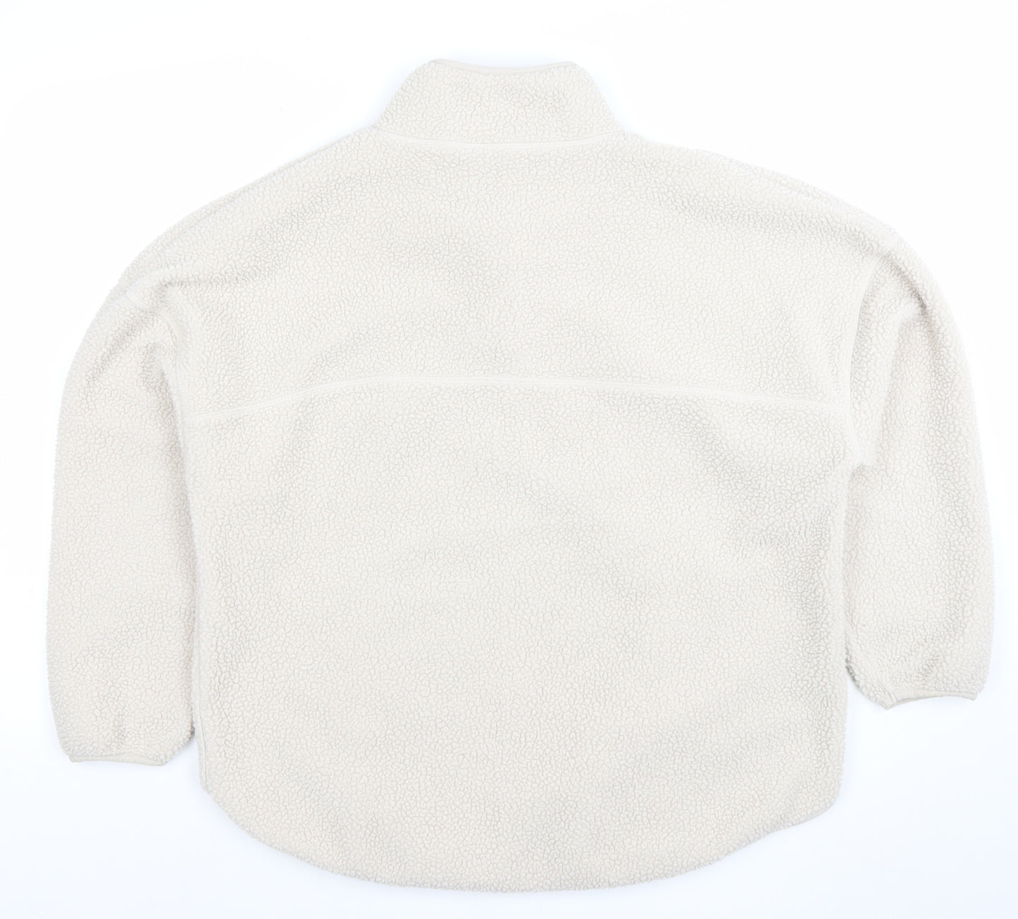 Dunnes Stores Women Beige 1/2 Zip Fleece Sweatshirt Medium