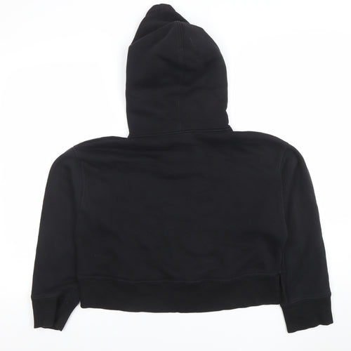 Zara Women's Black Small Pullover Hoodie Sweatshirt