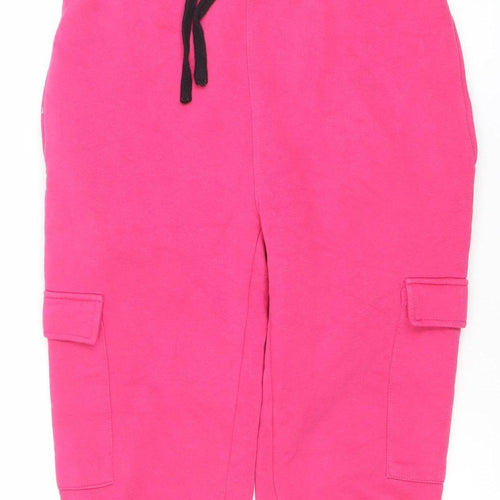 Yuli Women's Pink Jogger Sweatpants Size L Cotton Blend Activewear