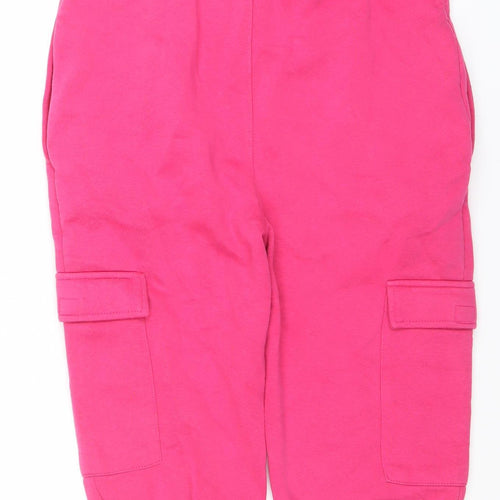 Yuli Women's Pink Jogger Sweatpants Size L Cotton Blend Activewear