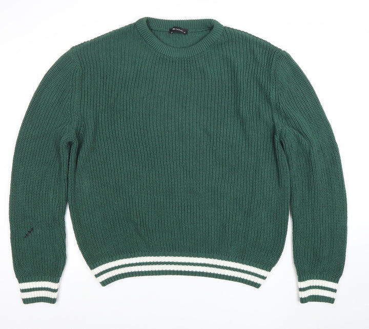 LCW Casual Women Green Chunky-Knit Acrylic Jumper XL