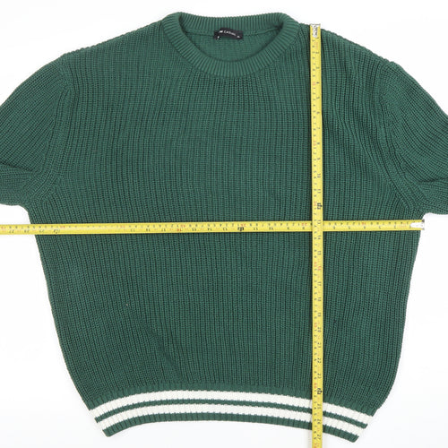 LCW Casual Women Green Chunky-Knit Acrylic Jumper XL
