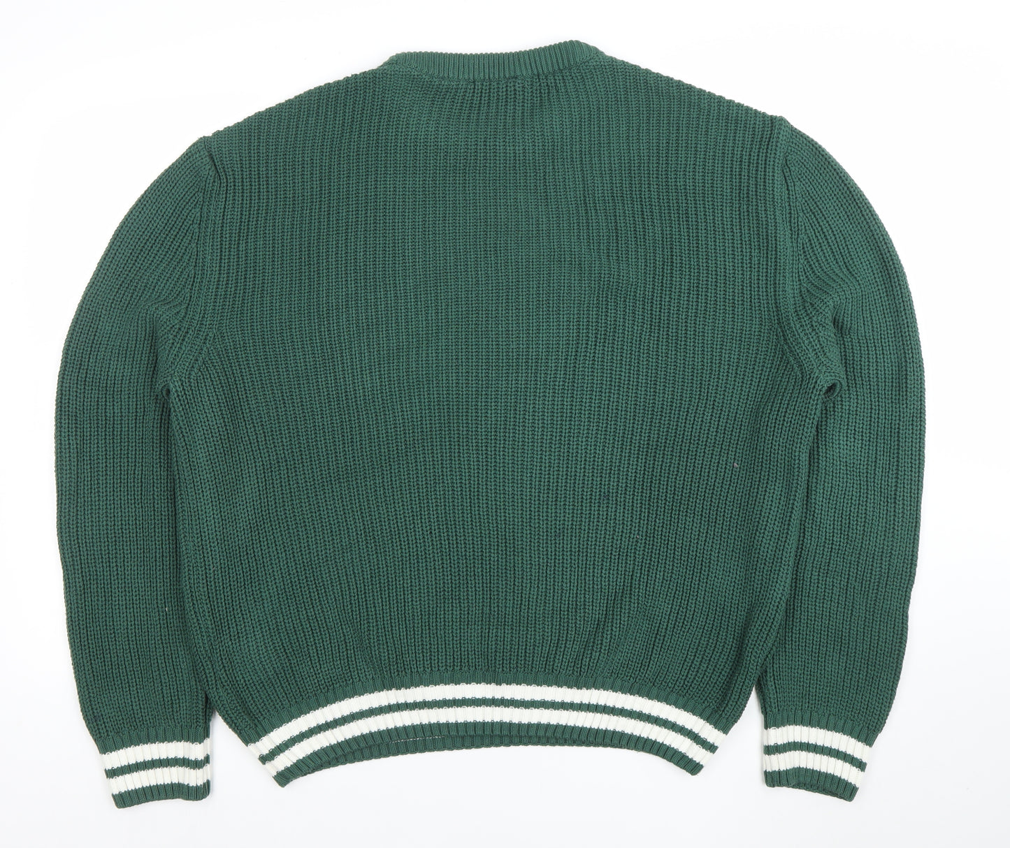 LCW Casual Women Green Chunky-Knit Acrylic Jumper XL
