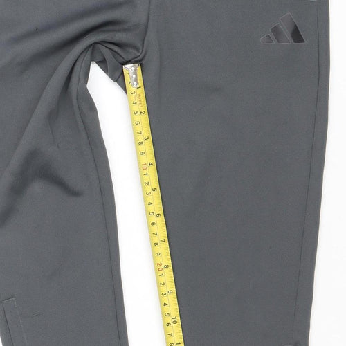 adidas Boys Grey 7-8 Years Athletic Activewear Training Joggers