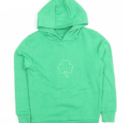 Dunnes Stores Boys Green Pullover Hoodie 10-11 Years St Patrick’s Day Style