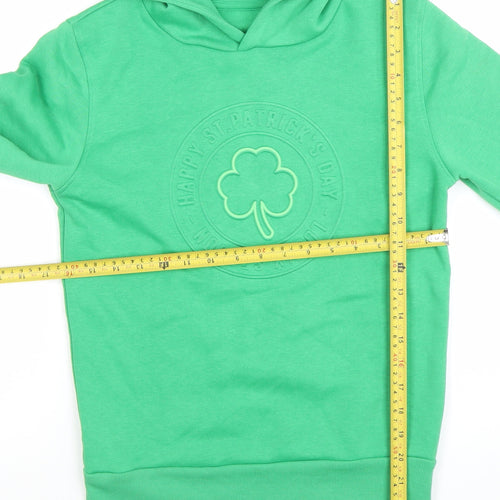 Dunnes Stores Boys Green Pullover Hoodie 10-11 Years St Patrick’s Day Style