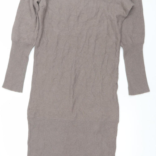 Atmosphere Women’s Brown Jumper Dress Size 8 Knit Long Sleeve