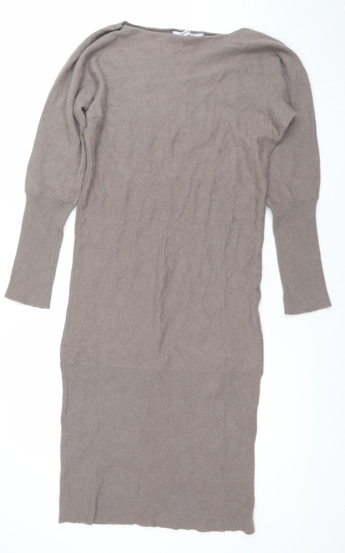 Atmosphere Women’s Brown Jumper Dress Size 8 Knit Long Sleeve