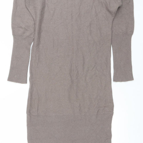 Atmosphere Women’s Brown Jumper Dress Size 8 Knit Long Sleeve