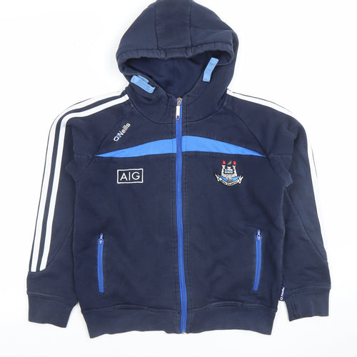 O’Neills Boys Navy Blue Full Zip Hoodie 9/10 Years Dublin GAA Sports Top