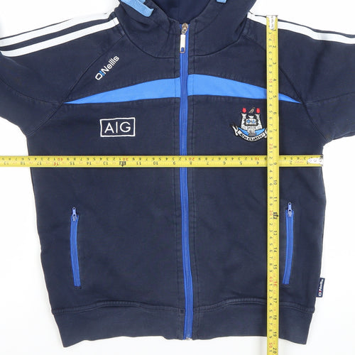 O’Neills Boys Navy Blue Full Zip Hoodie 9/10 Years Dublin GAA Sports Top