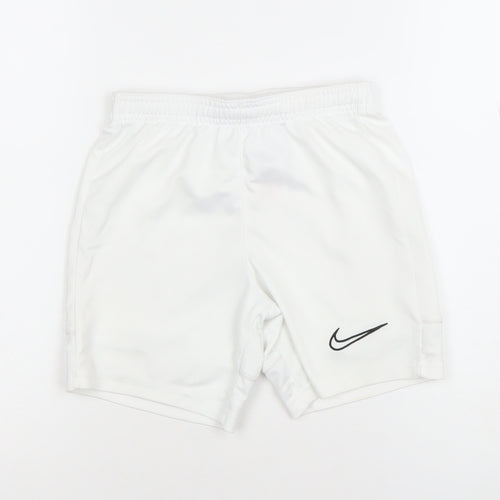 Nike Boys White Dri-FIT Athletic Football Shorts Size Small