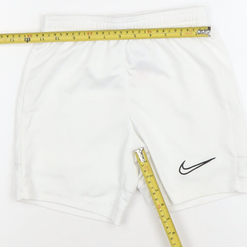 Nike Boys White Dri-FIT Athletic Football Shorts Size Small