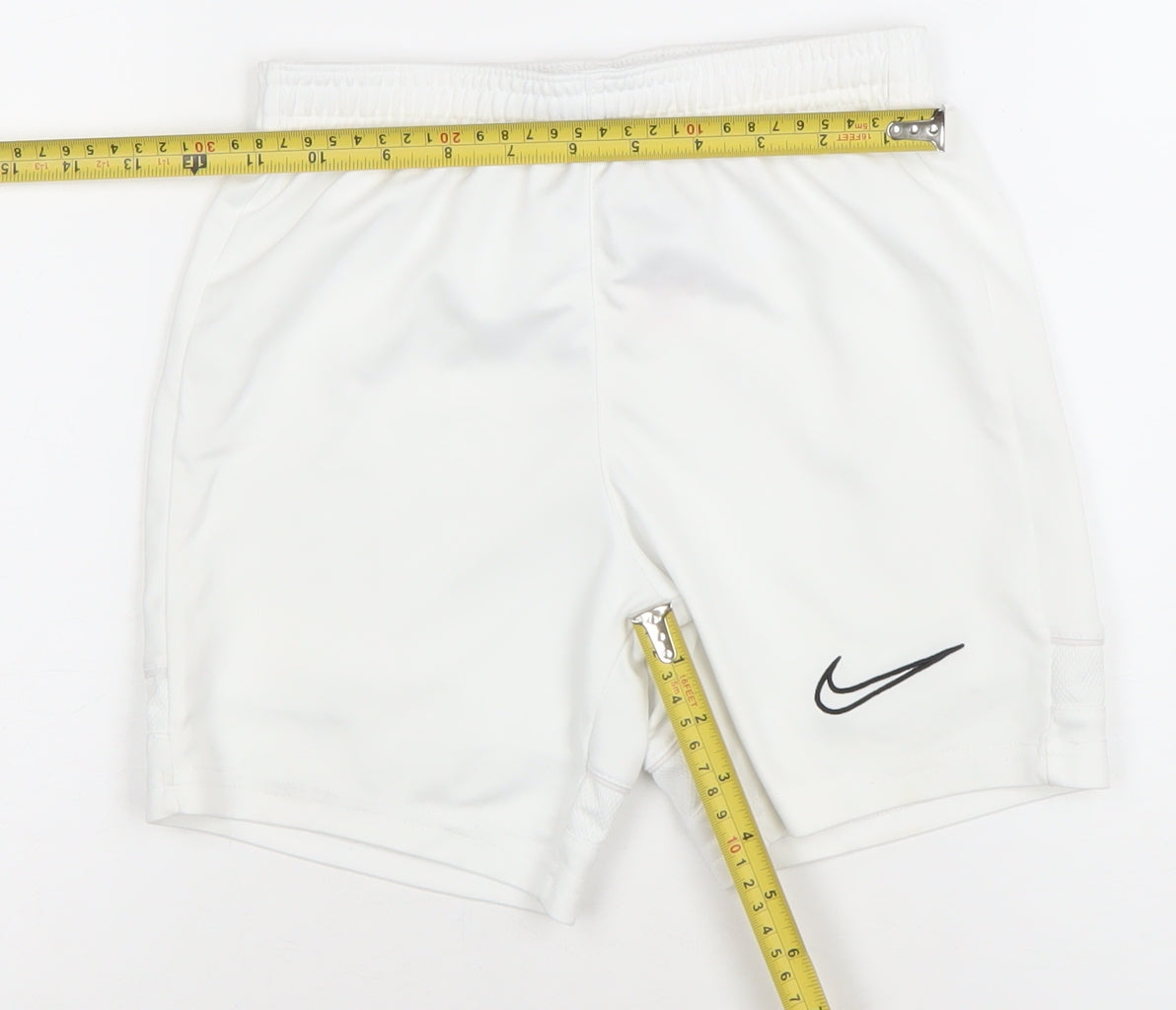 Nike Boys White Dri-FIT Athletic Football Shorts Size Small