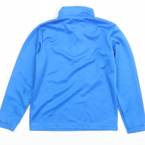 Puma Boys Blue 7-8 Years 1/4 Zip DryCell Hoodie Sweatshirt