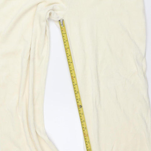 Dunnes Stores Women Ivory Lounge Pants Size 14-16 Cotton Blend