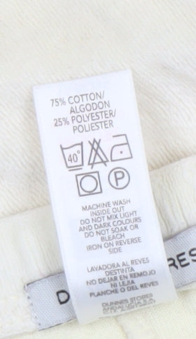 Dunnes Stores Women Ivory Lounge Pants Size 14-16 Cotton Blend