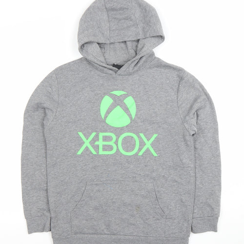 Xbox Boys Grey Pullover Hoodie 11-12 Years Cotton Blend Casual Gaming