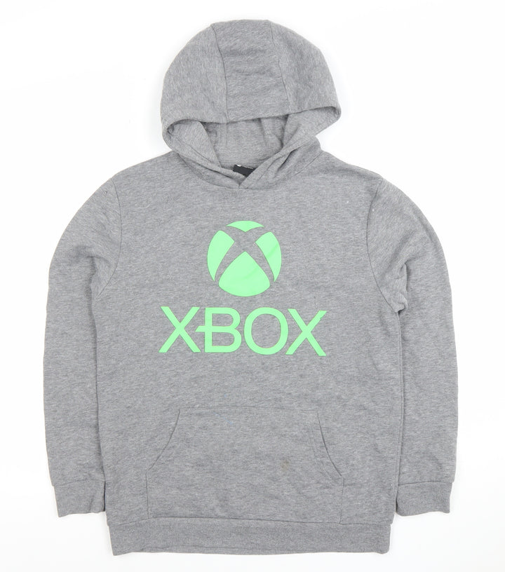 Xbox Boys Grey Pullover Hoodie 11-12 Years Cotton Blend Casual Gaming