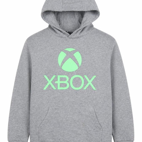 Xbox Boys Grey Pullover Hoodie 11-12 Years Cotton Blend Casual Gaming