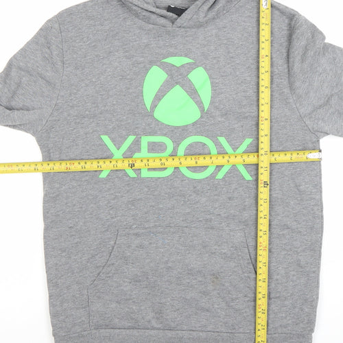 Xbox Boys Grey Pullover Hoodie 11-12 Years Cotton Blend Casual Gaming